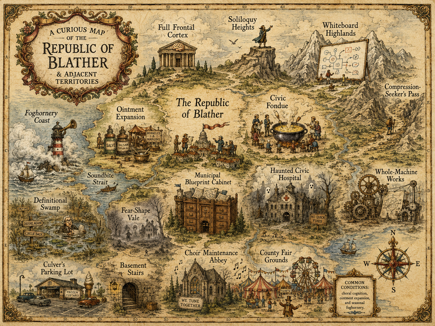 Map of the Republic of Blather